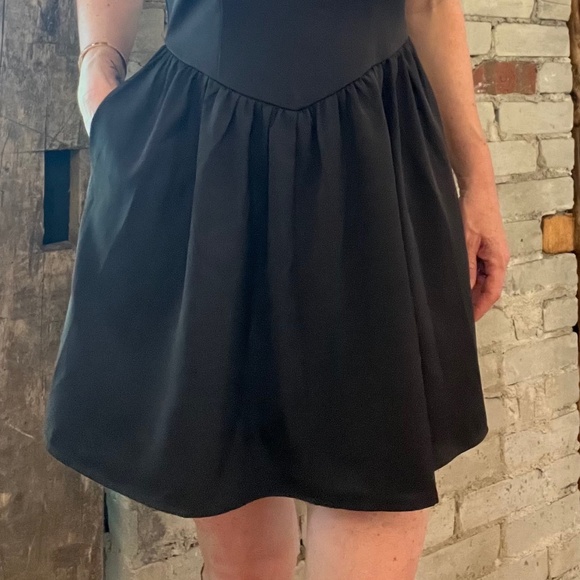 Sage the Label chocolate brown mini ballerina style dress Size SM - Picture 2 of 3